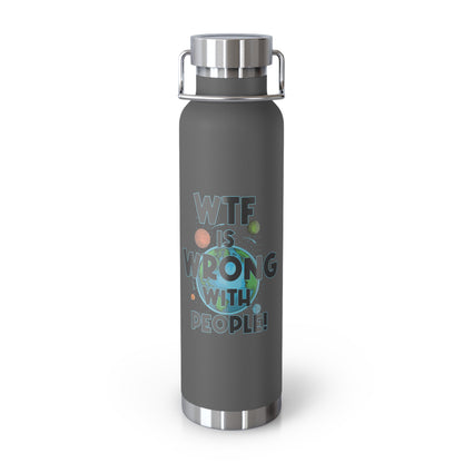 Eco-Friendly Stainless Steel WTF Water Bottle – Customizable Insulated Thermos for Gym & Outdoors, Perfect Gift for Him, Her, Dad, or Mom