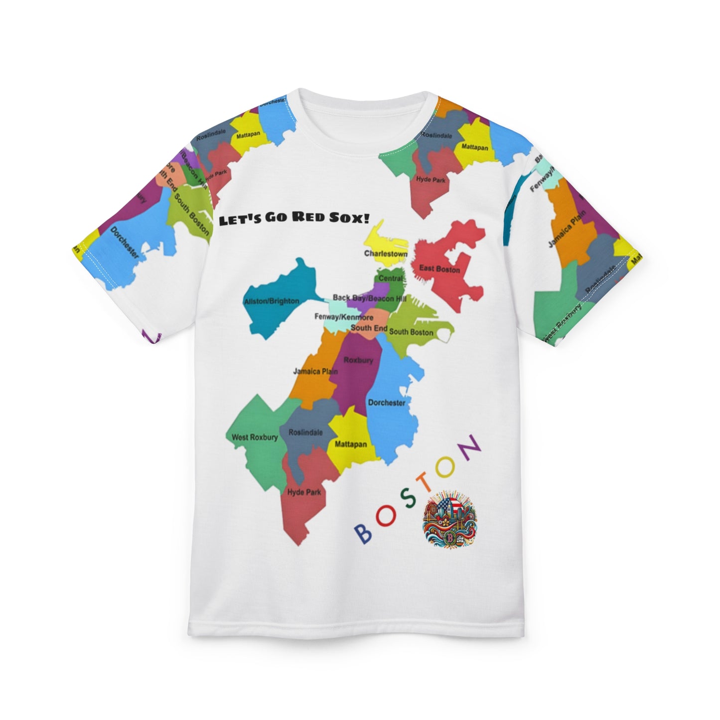 Boston Map T-Shirt | Unique Gift for Red Sox Lovers |Sports Fan Apparel | Travel Souvenir