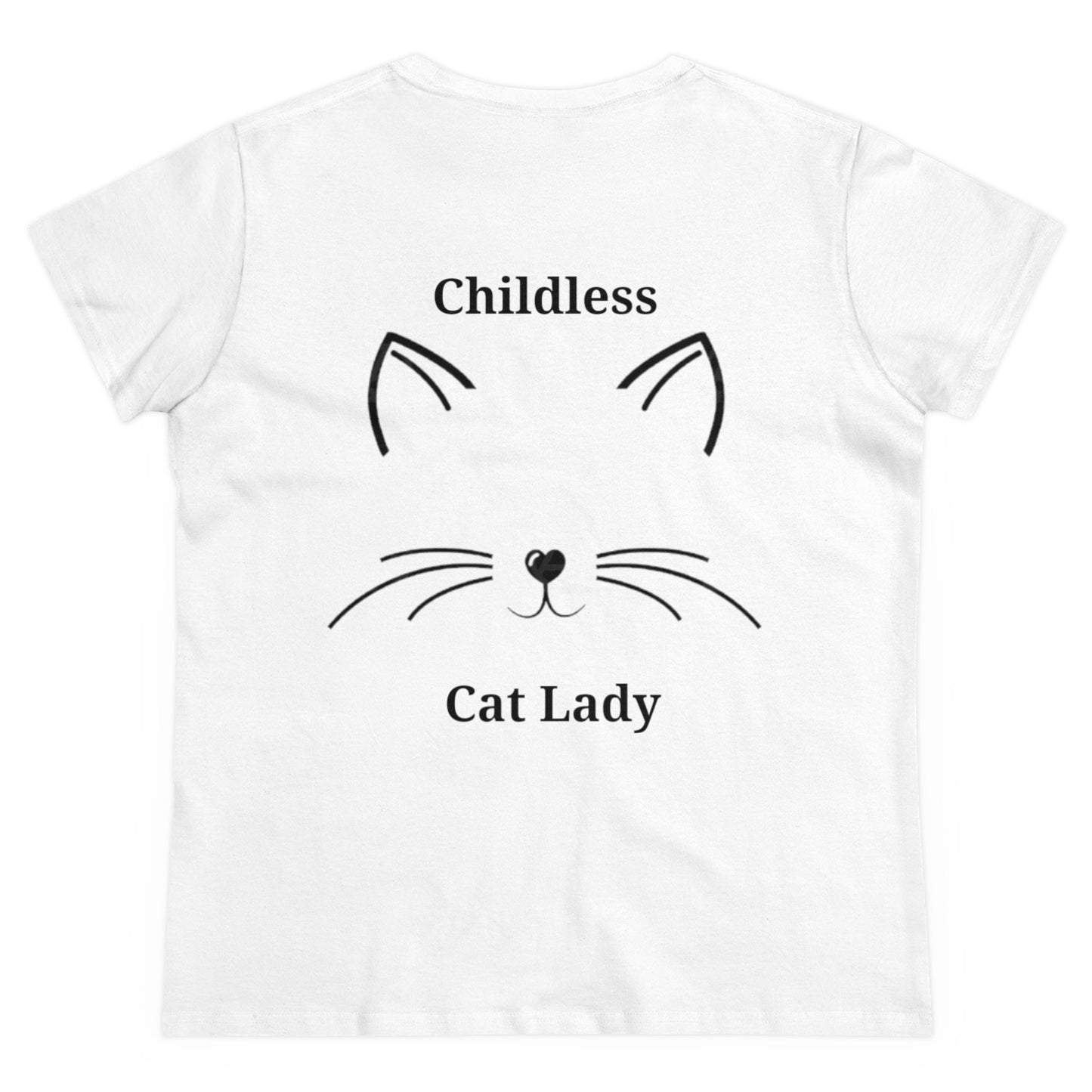 Childless Cat Lady Political T-shirt | Kamala Harris Supporter Tee for Women | Feminist & Cat Lover Shirt