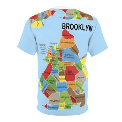 Brooklyn Map T-Shirt | Urban Streetwear for Men & Women | NYC Streetwear Shirt | T-shirts for Brooklyn locals and NYC enthusiasts |