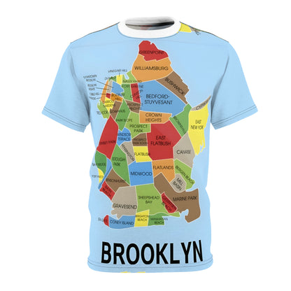 Brooklyn Map T-Shirt | Urban Streetwear for Men & Women | NYC Streetwear Shirt | T-shirts for Brooklyn locals and NYC enthusiasts |