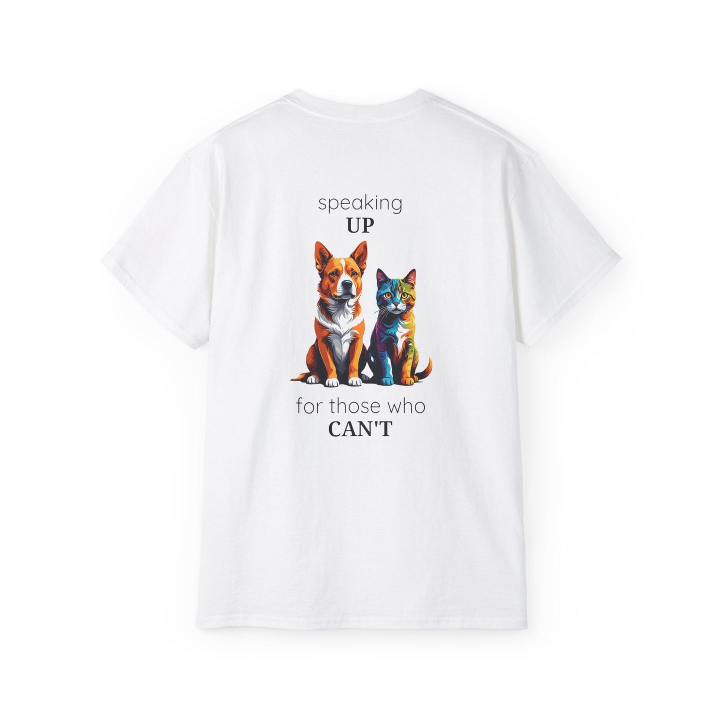 Animal Rescue Tee | Speak Up for Animal Rights | Save & Protect Animals Tee |