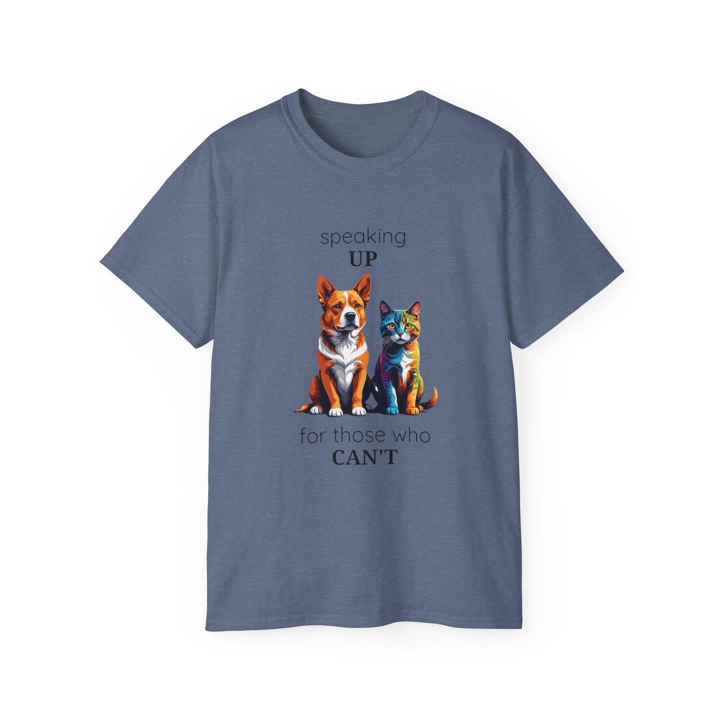 Animal Rescue Tee | Speak Up for Animal Rights | Save & Protect Animals Tee |