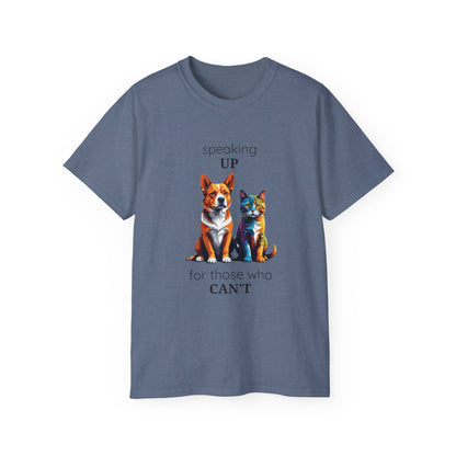 Animal Rescue Tee | Speak Up for Animal Rights | Save & Protect Animals Tee |