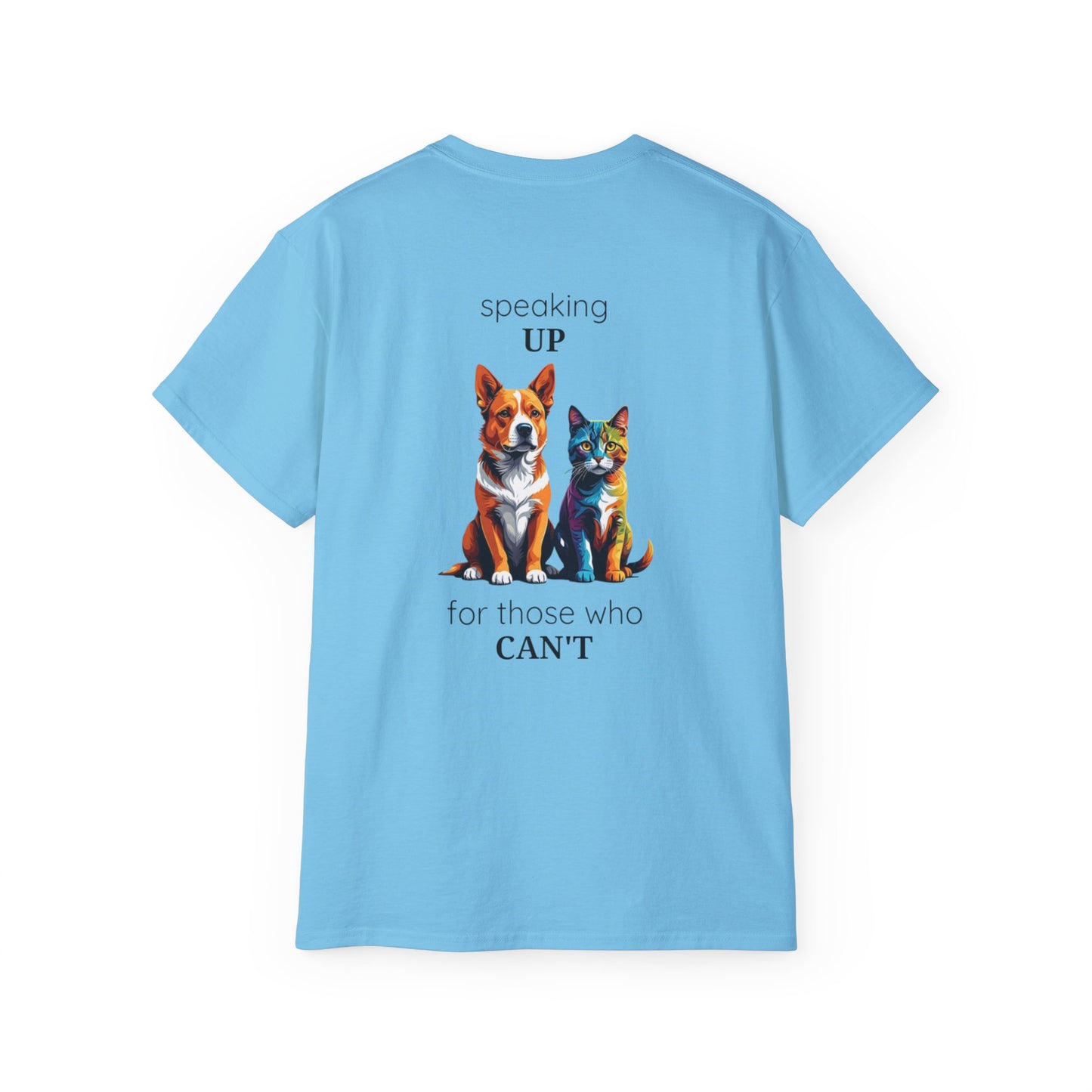 Animal Rescue Tee | Speak Up for Animal Rights | Save & Protect Animals Tee |