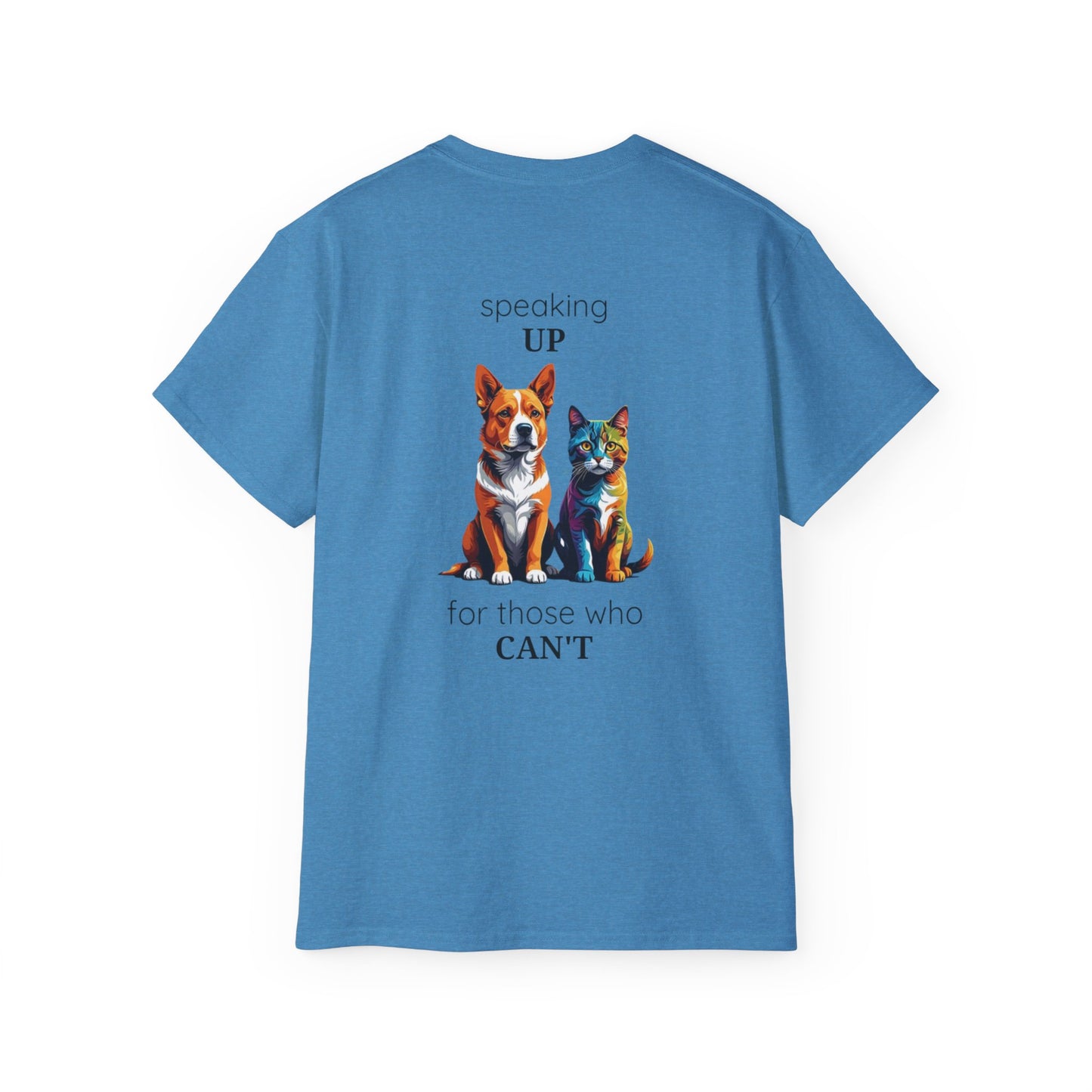 Animal Rescue Tee | Speak Up for Animal Rights | Save & Protect Animals Tee |