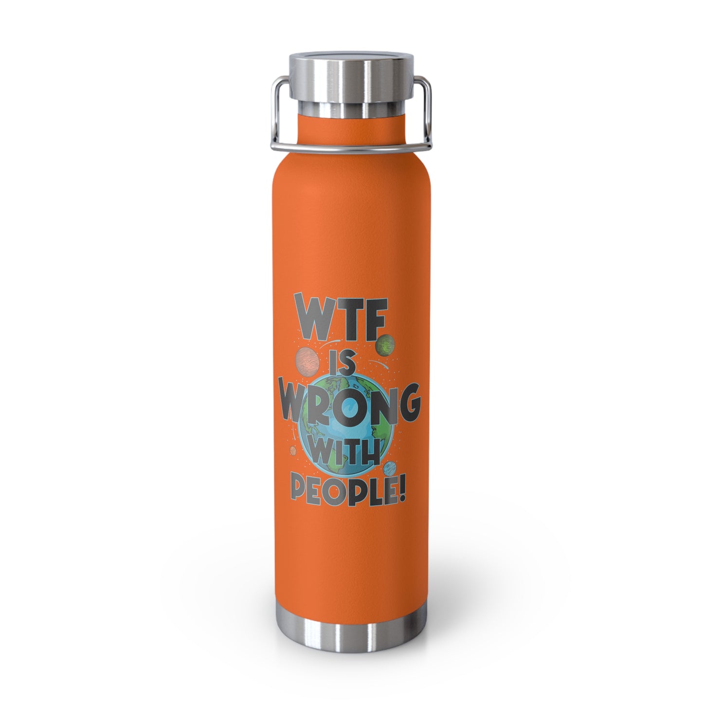 Eco-Friendly Stainless Steel WTF Water Bottle – Customizable Insulated Thermos for Gym & Outdoors, Perfect Gift for Him, Her, Dad, or Mom