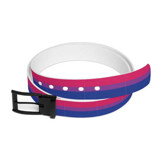 Custom Bisexual Pride Belt | LGBTQ+ Fashion Accessory | Queer Belt for Him or Her | Gender-Neutral Pride Clothing
