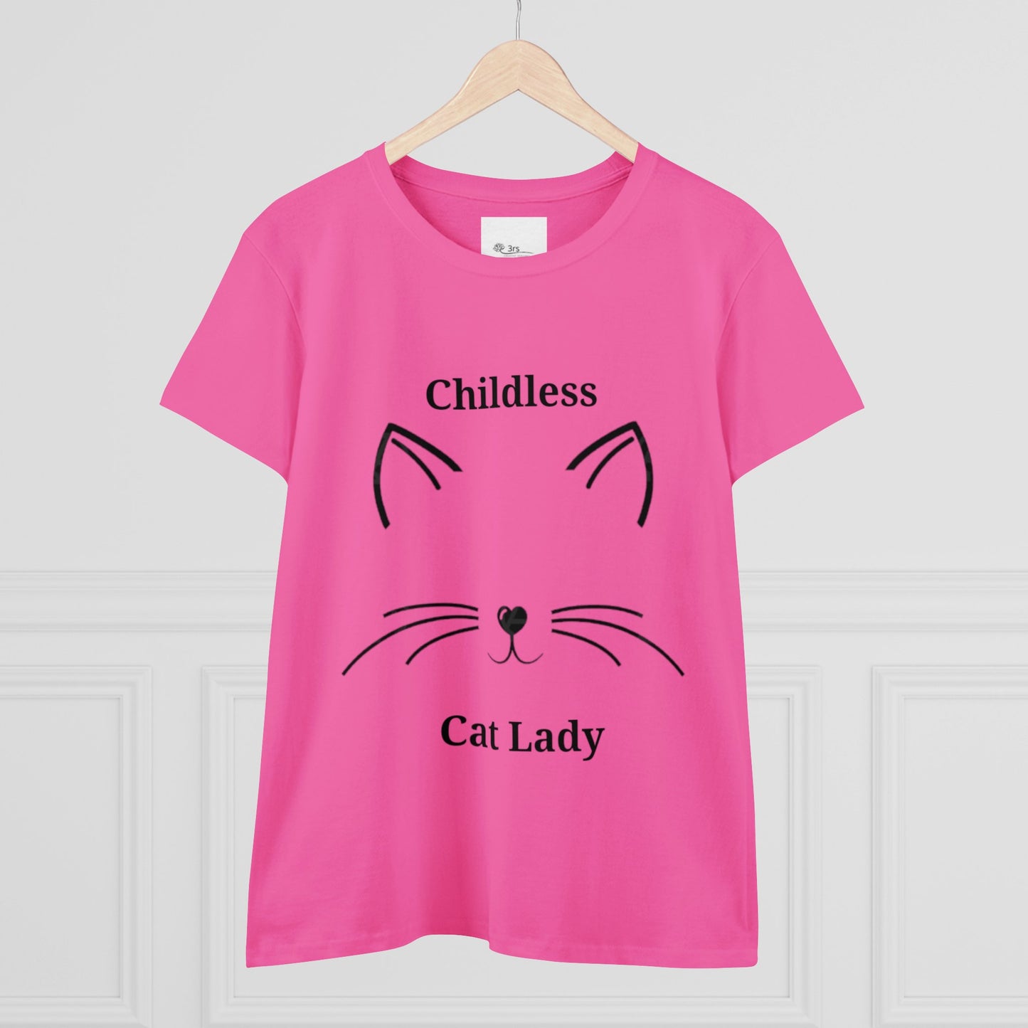 Childless Cat Lady Political T-shirt | Kamala Harris Supporter Tee for Women | Feminist & Cat Lover Shirt