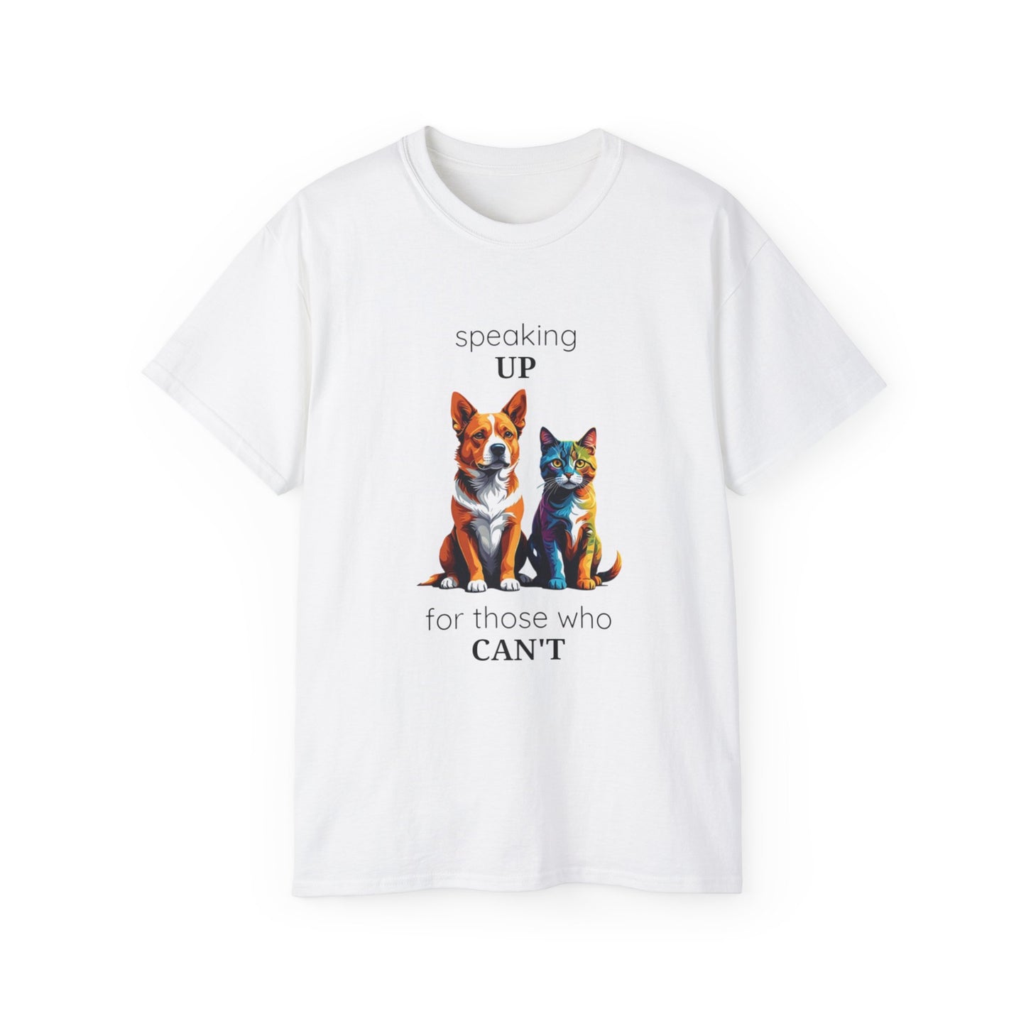 Animal Rescue Tee | Speak Up for Animal Rights | Save & Protect Animals Tee |