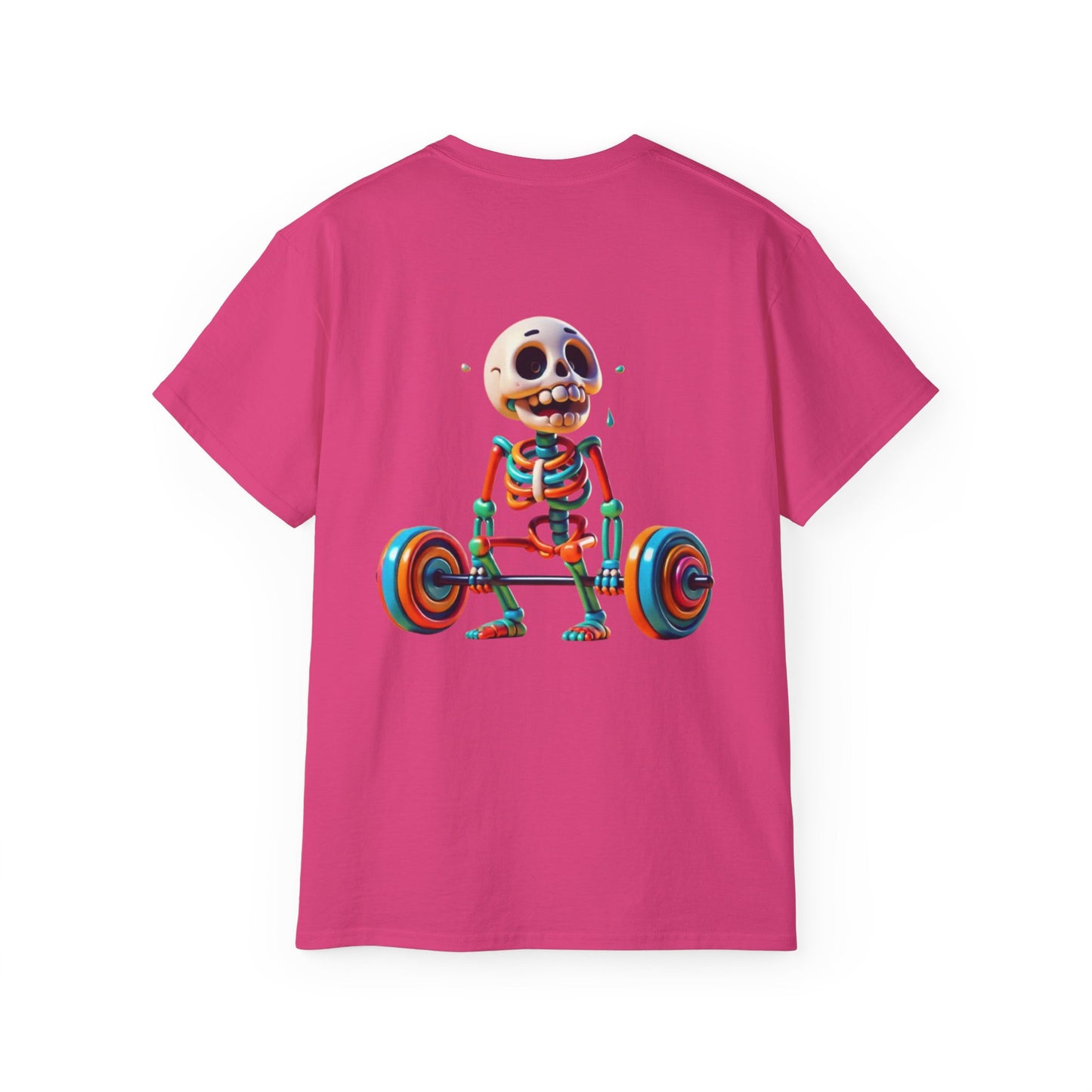 Funny Skeleton Workout Tee | Humor Gift for Gym Lovers, Fitness Apparel, Gym Shirt, Halloween Costume, Skeleton T-Shirt