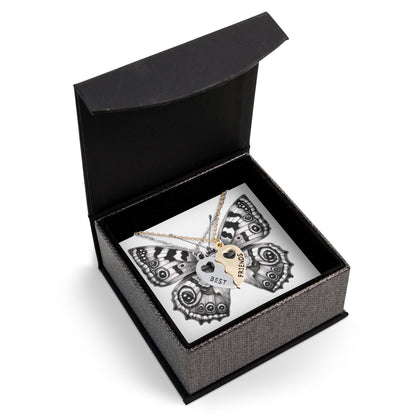 BFF Half Heart Necklace Set