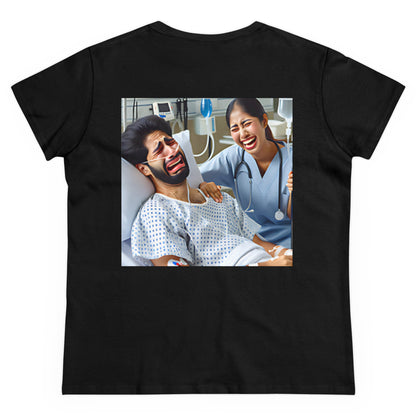 If Men Had Periods T-Shirt | Custom Cotton Slim Fit Tee for Women | Trendy Personalized Short Sleeve Shirt
