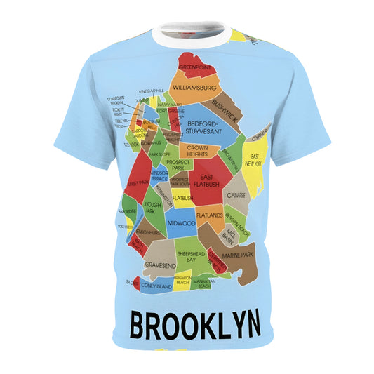 Brooklyn Map T-Shirt | Urban Streetwear for Men & Women | NYC Streetwear Shirt | T-shirts for Brooklyn locals and NYC enthusiasts |