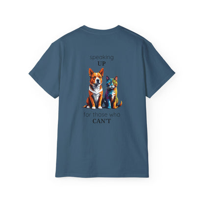 Animal Rescue Tee | Speak Up for Animal Rights | Save & Protect Animals Tee |