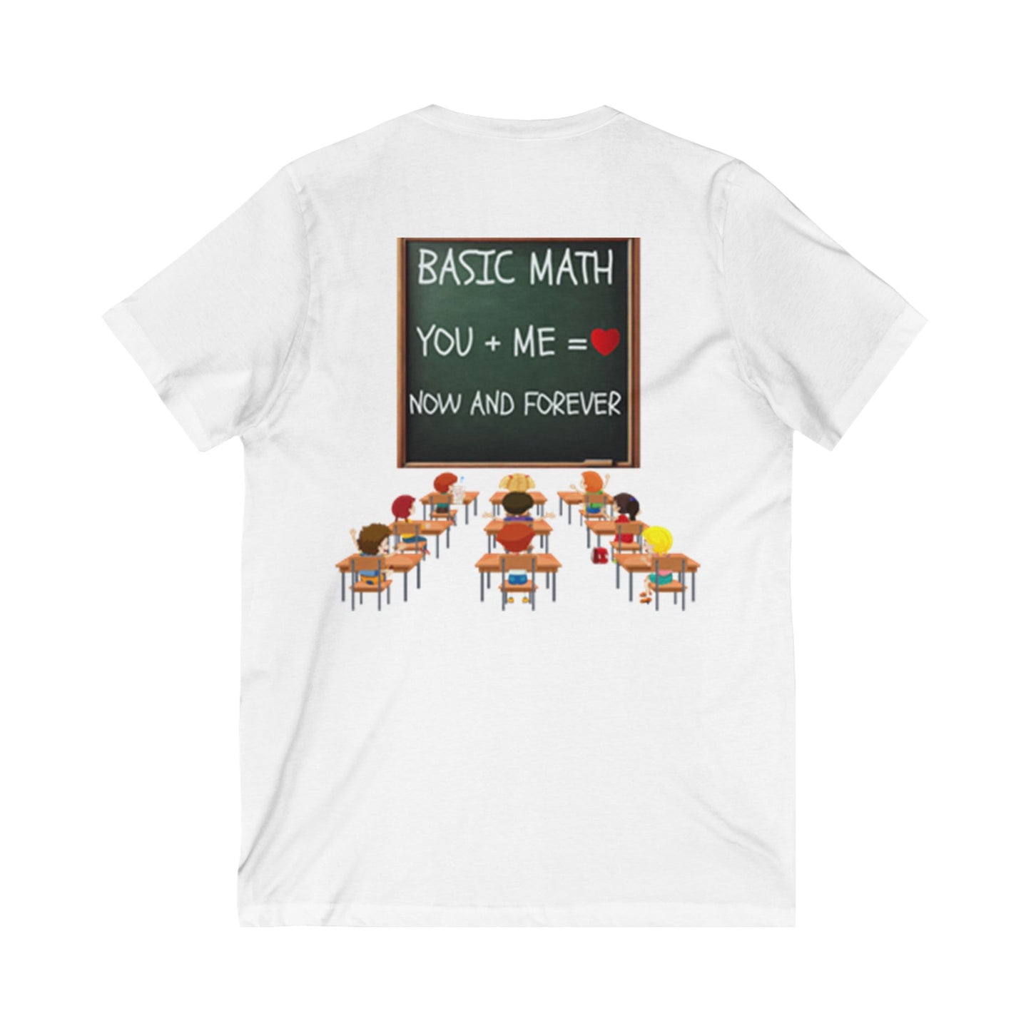 Valentine’s Day V-Neck T-Shirt for Men & Women – Short Sleeve Couples Tee Gift | Romantic Short Sleeve Shirt for Him and Her