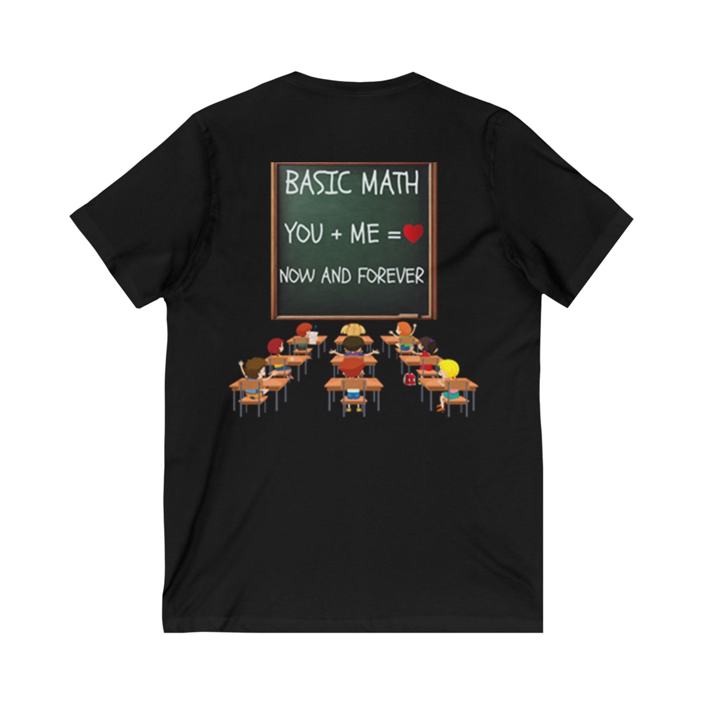 Valentine’s Day V-Neck T-Shirt for Men & Women – Short Sleeve Couples Tee Gift | Romantic Short Sleeve Shirt for Him and Her