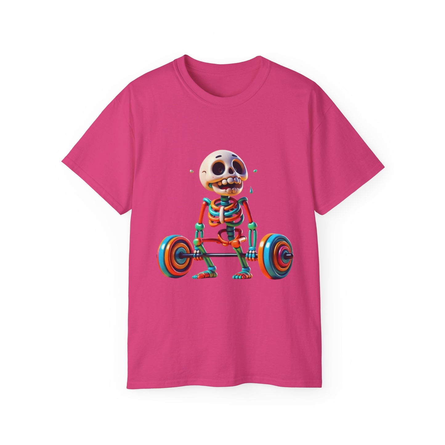 Funny Skeleton Workout Tee | Humor Gift for Gym Lovers, Fitness Apparel, Gym Shirt, Halloween Costume, Skeleton T-Shirt