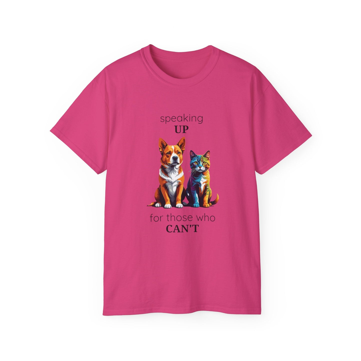 Animal Rescue Tee | Speak Up for Animal Rights | Save & Protect Animals Tee |