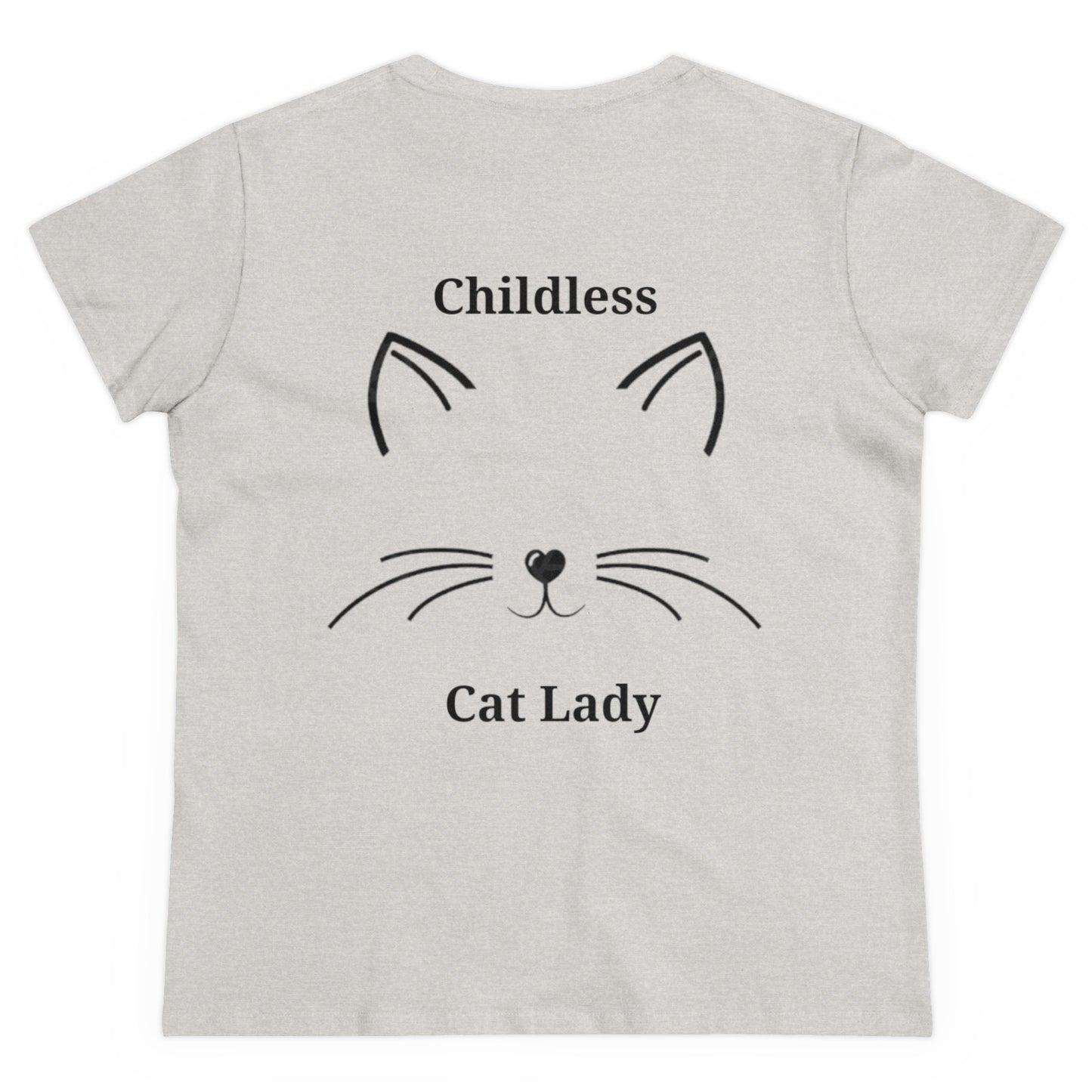 Childless Cat Lady Political T-shirt | Kamala Harris Supporter Tee for Women | Feminist & Cat Lover Shirt