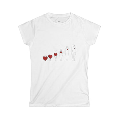 Heartfelt Women's Tee | Inspiration Apparel | Love & Growth Shirt | Heart Graphic Tee | Gift for Her | Valentine's Day Shirt
