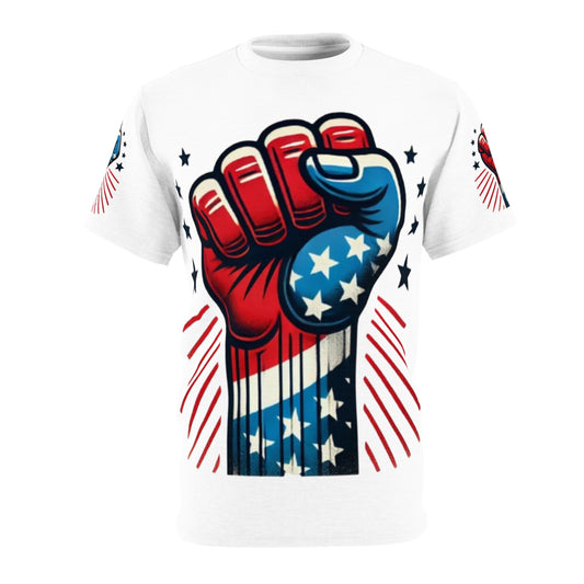 Patriotic Protest T-shirt | Unisex American Flag Tee | Bold Graphic Shirt | Independence Day Apparel | 4th of July Gift |
