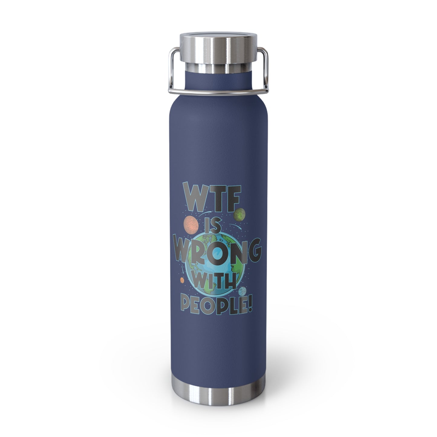 Eco-Friendly Stainless Steel WTF Water Bottle – Customizable Insulated Thermos for Gym & Outdoors, Perfect Gift for Him, Her, Dad, or Mom