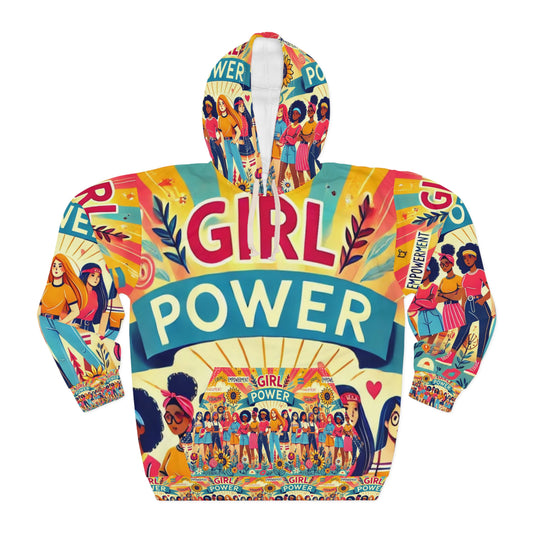 Girl Power Hoodie | Unisex Pullover Sweatshirt for Women | Feminist Graphic Hoodie | Empowerment Gift for Her | Girl Power Hoodi |