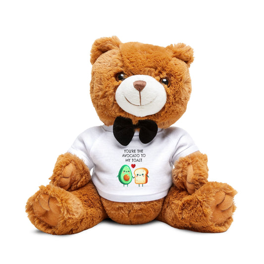 Personalized Valentine’s Day Teddy Bear with Custom T-Shirt | Cute Gift for Him, Her, or Couples | Soft Plush Romantic Keepsake