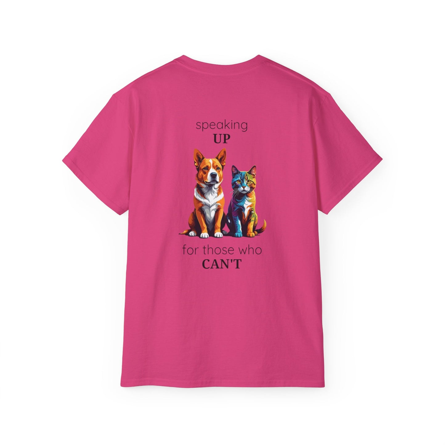 Animal Rescue Tee | Speak Up for Animal Rights | Save & Protect Animals Tee |