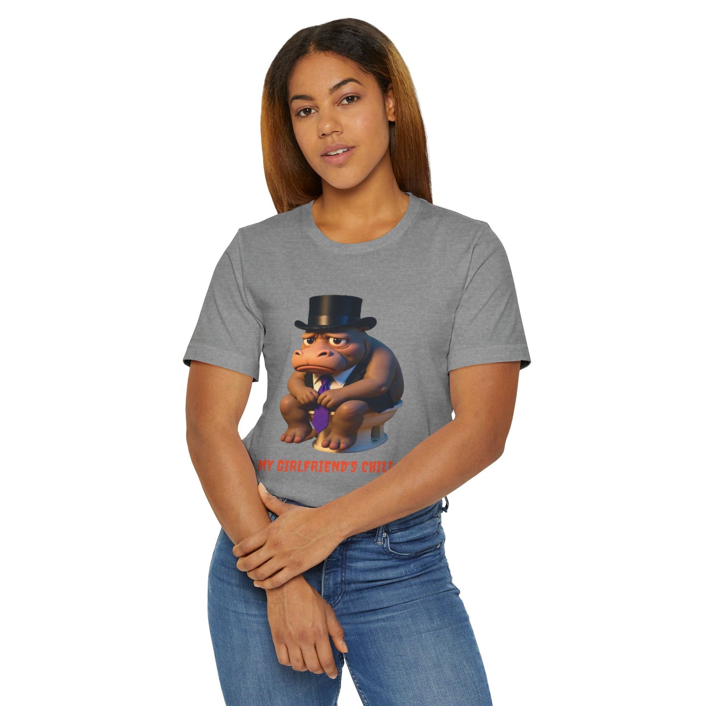 Funny Unisex Jersey T-Shirt: My Girlfriend's Chili Shirt, Humor Tee, Gift for Friends, Birthday Present, Casual Wear