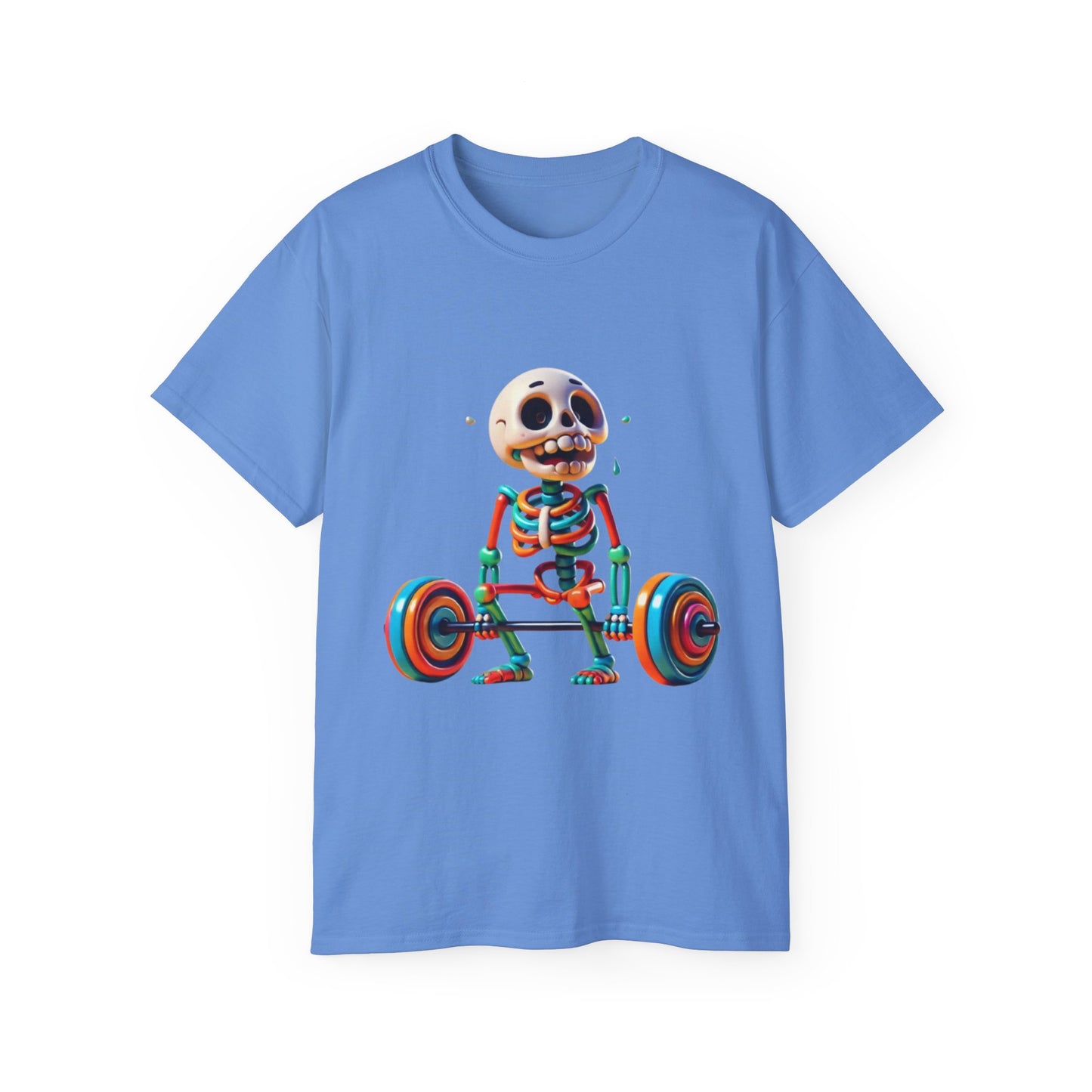 Funny Skeleton Workout Tee | Humor Gift for Gym Lovers, Fitness Apparel, Gym Shirt, Halloween Costume, Skeleton T-Shirt