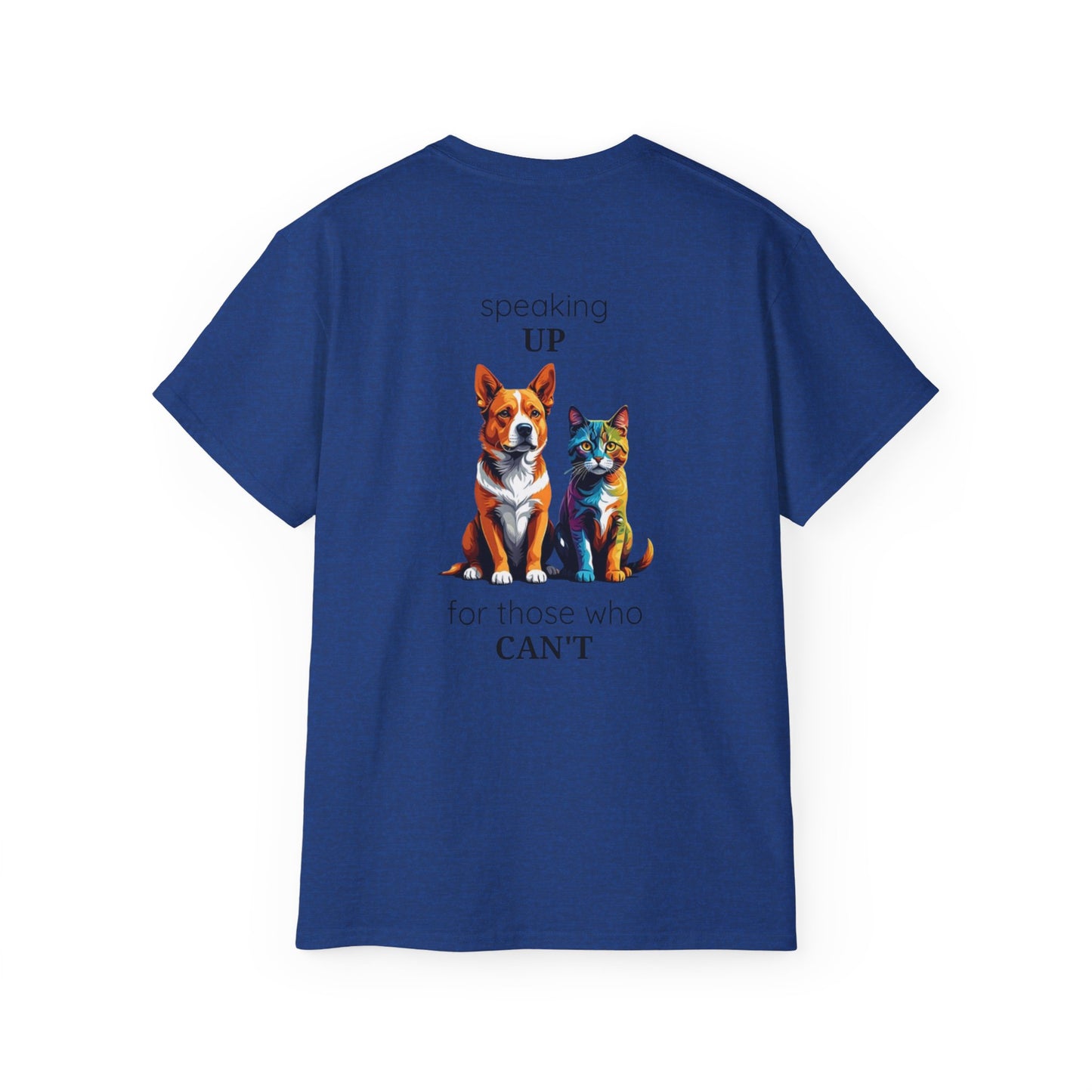 Animal Rescue Tee | Speak Up for Animal Rights | Save & Protect Animals Tee |