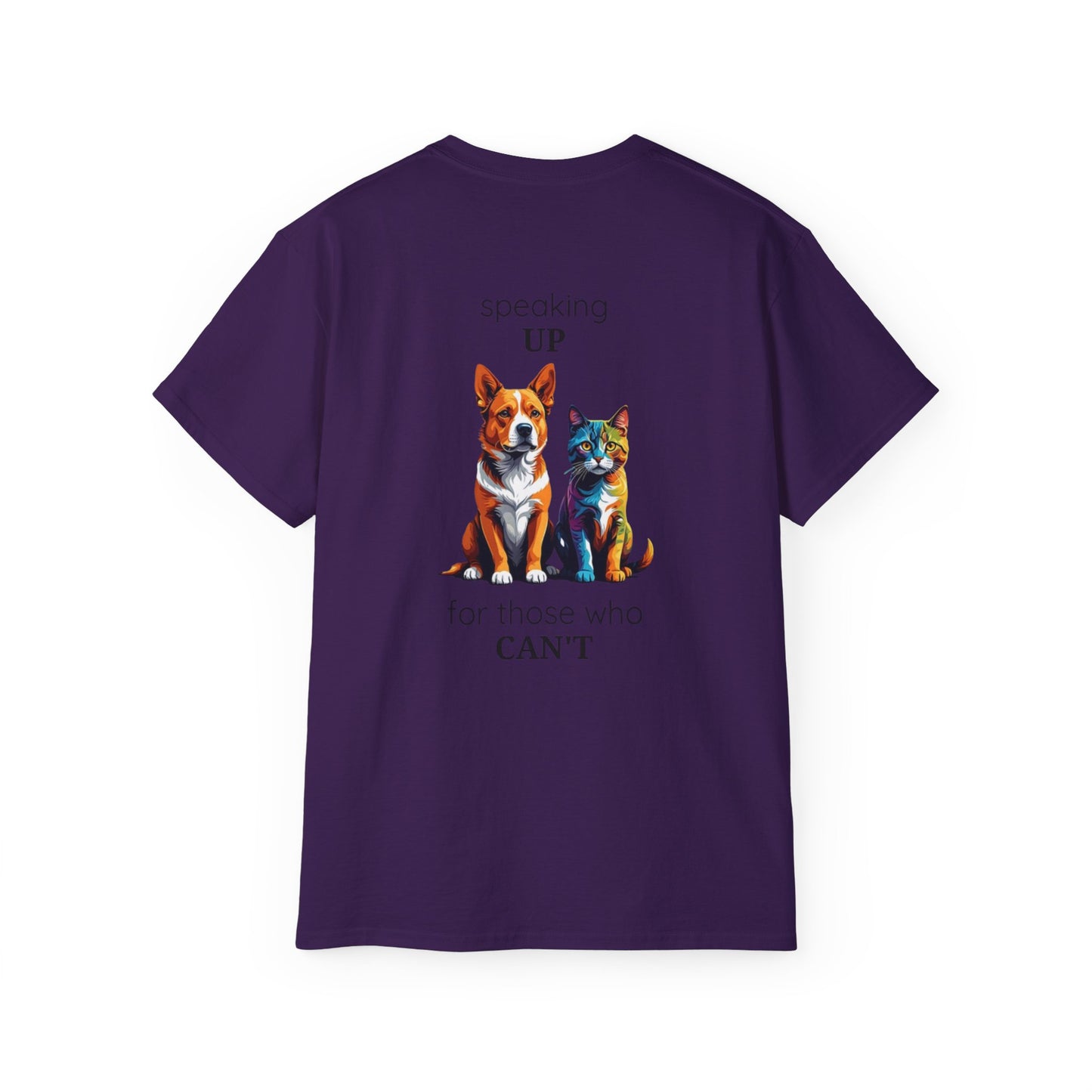 Animal Rescue Tee | Speak Up for Animal Rights | Save & Protect Animals Tee |