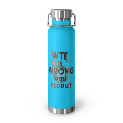 Eco-Friendly Stainless Steel WTF Water Bottle – Customizable Insulated Thermos for Gym & Outdoors, Perfect Gift for Him, Her, Dad, or Mom