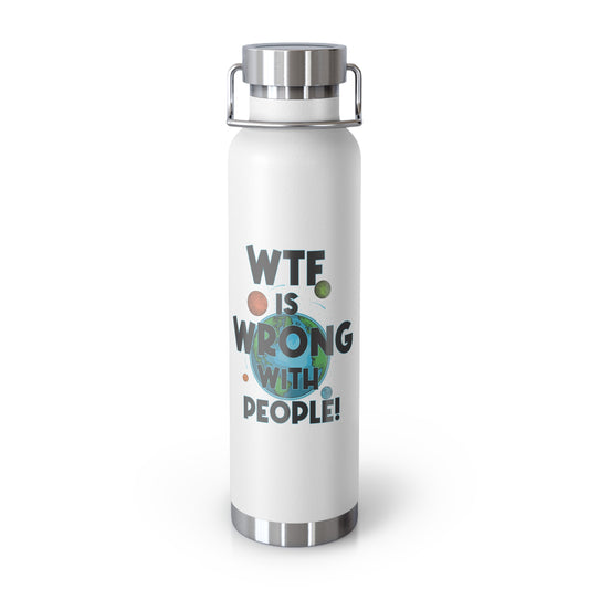 Eco-Friendly Stainless Steel WTF Water Bottle – Customizable Insulated Thermos for Gym & Outdoors, Perfect Gift for Him, Her, Dad, or Mom
