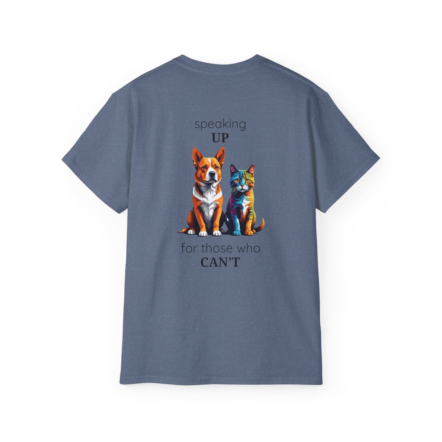 Animal Rescue Tee | Speak Up for Animal Rights | Save & Protect Animals Tee |