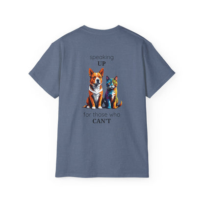 Animal Rescue Tee | Speak Up for Animal Rights | Save & Protect Animals Tee |