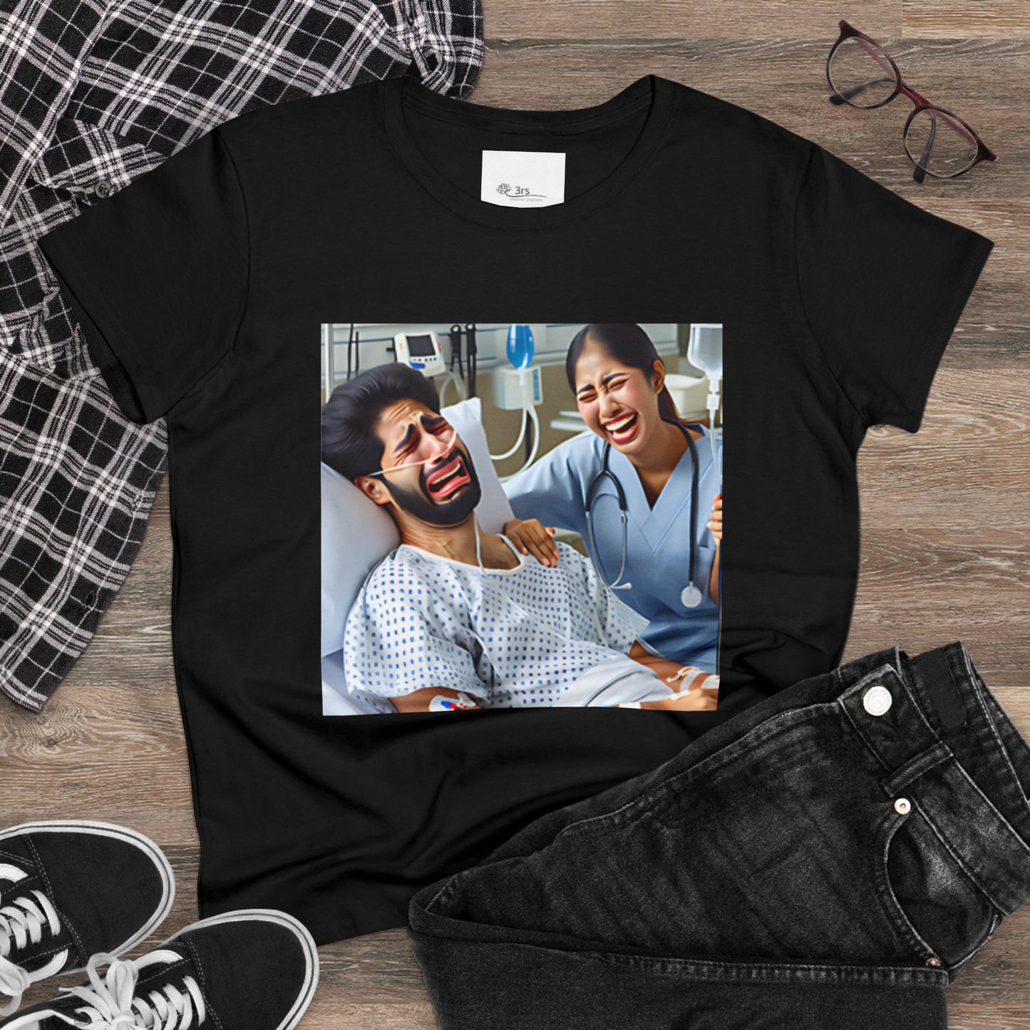 If Men Had Periods T-Shirt | Custom Cotton Slim Fit Tee for Women | Trendy Personalized Short Sleeve Shirt