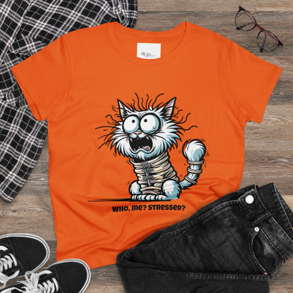 Funny Stress Relief T-Shirt for Women | Anti-Stress Cotton Tee | Relax & Unwind Women's Tee | Humorous Stress Relief Tee