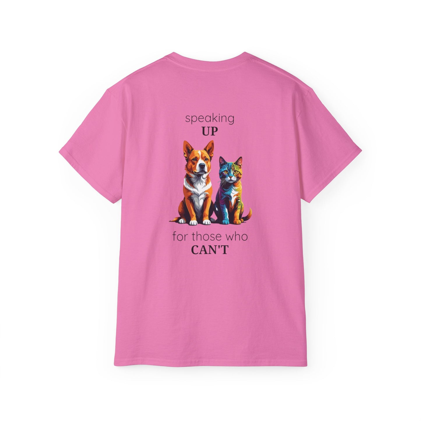 Animal Rescue Tee | Speak Up for Animal Rights | Save & Protect Animals Tee |