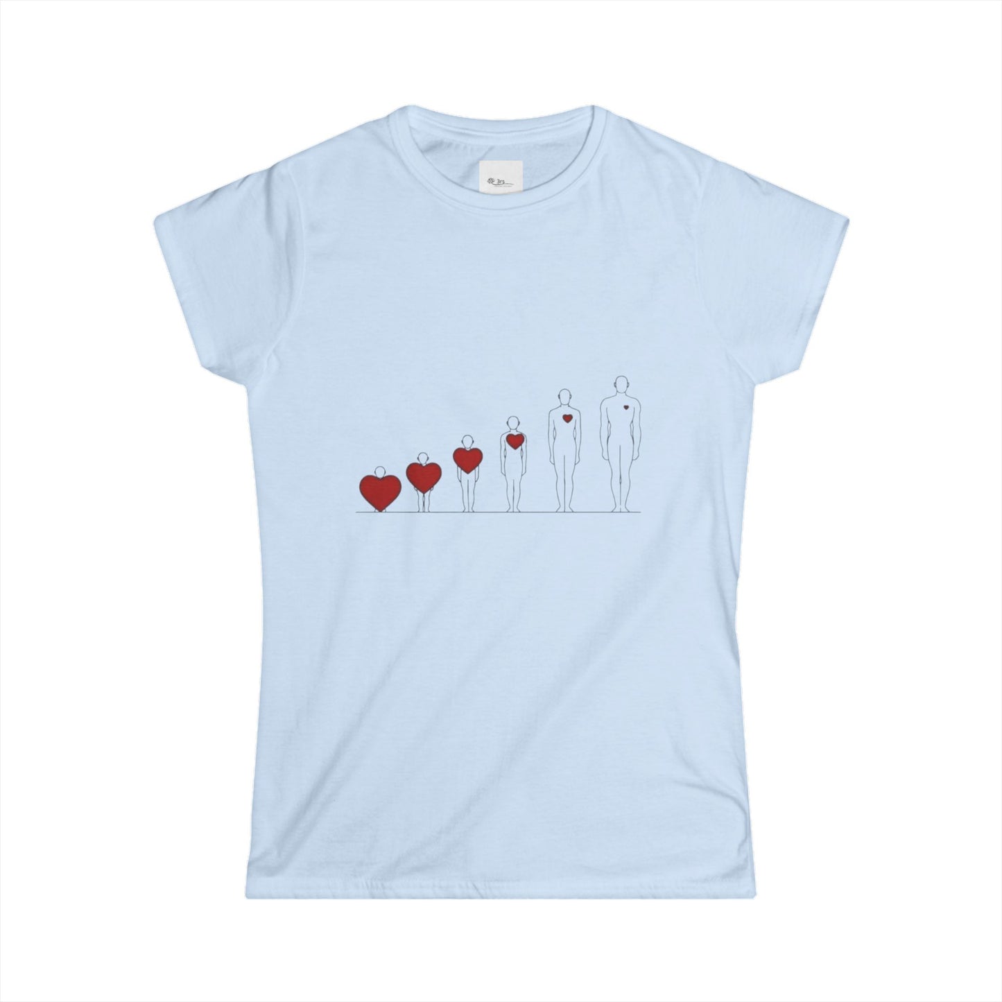 Heartfelt Women's Tee | Inspiration Apparel | Love & Growth Shirt | Heart Graphic Tee | Gift for Her | Valentine's Day Shirt
