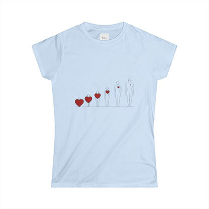 Heartfelt Women's Tee | Inspiration Apparel | Love & Growth Shirt | Heart Graphic Tee | Gift for Her | Valentine's Day Shirt