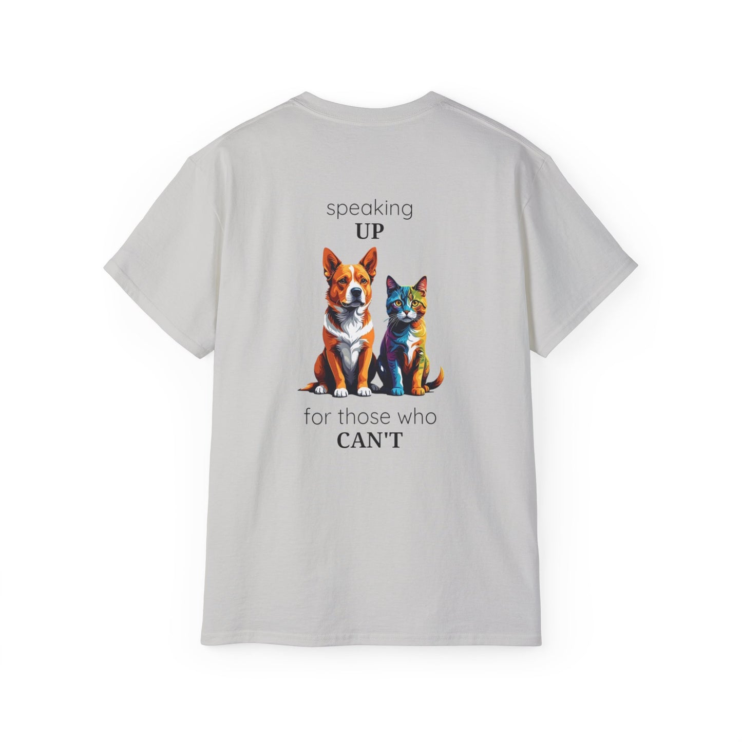 Animal Rescue Tee | Speak Up for Animal Rights | Save & Protect Animals Tee |