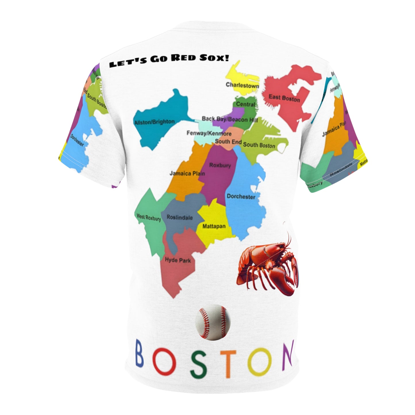 Boston Map T-Shirt | Unique Gift for Red Sox Lovers |Sports Fan Apparel | Travel Souvenir