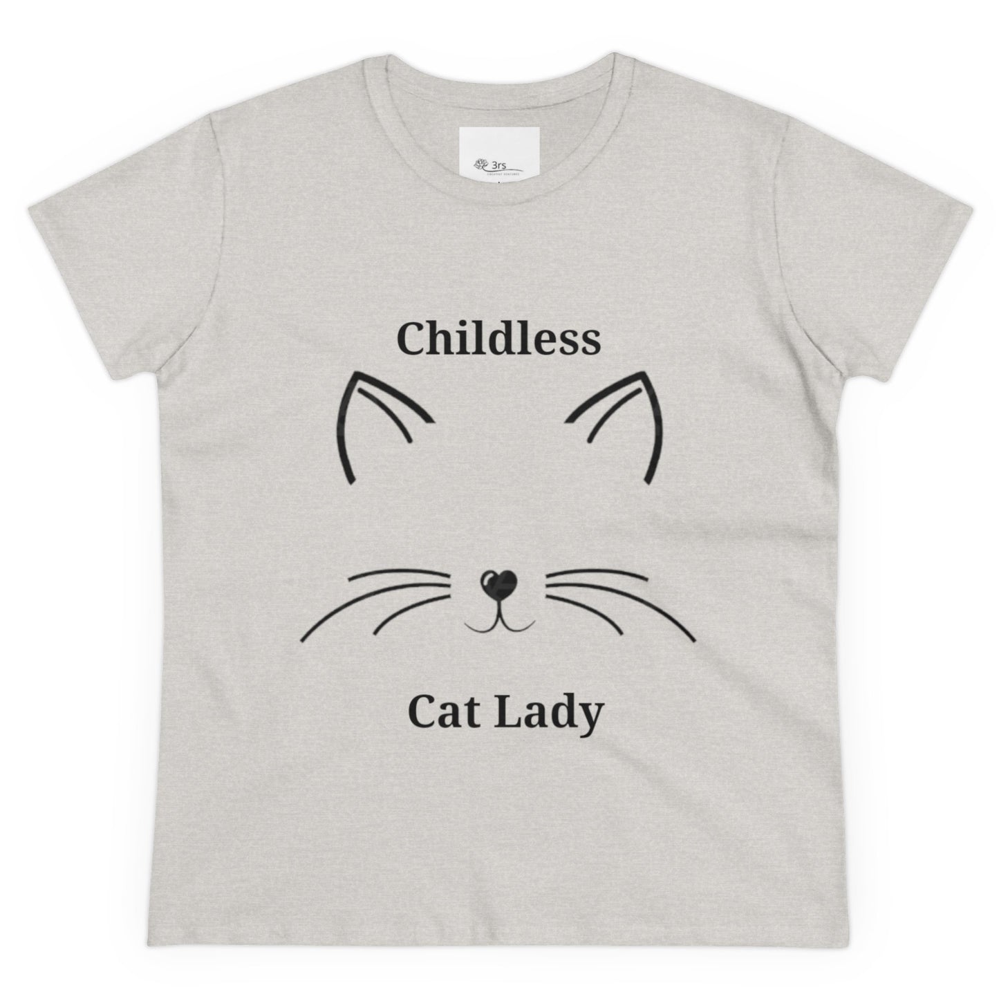 Childless Cat Lady Political T-shirt | Kamala Harris Supporter Tee for Women | Feminist & Cat Lover Shirt