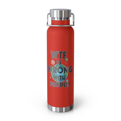 Eco-Friendly Stainless Steel WTF Water Bottle – Customizable Insulated Thermos for Gym & Outdoors, Perfect Gift for Him, Her, Dad, or Mom