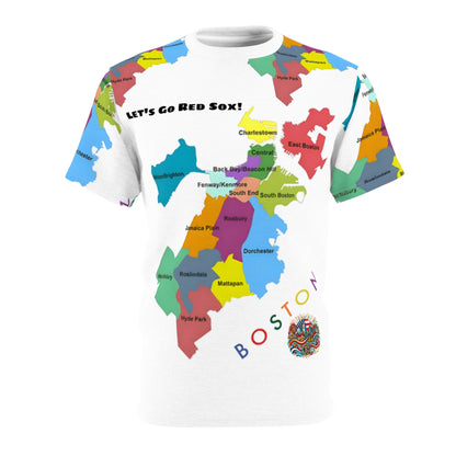 Boston Map T-Shirt | Unique Gift for Red Sox Lovers |Sports Fan Apparel | Travel Souvenir