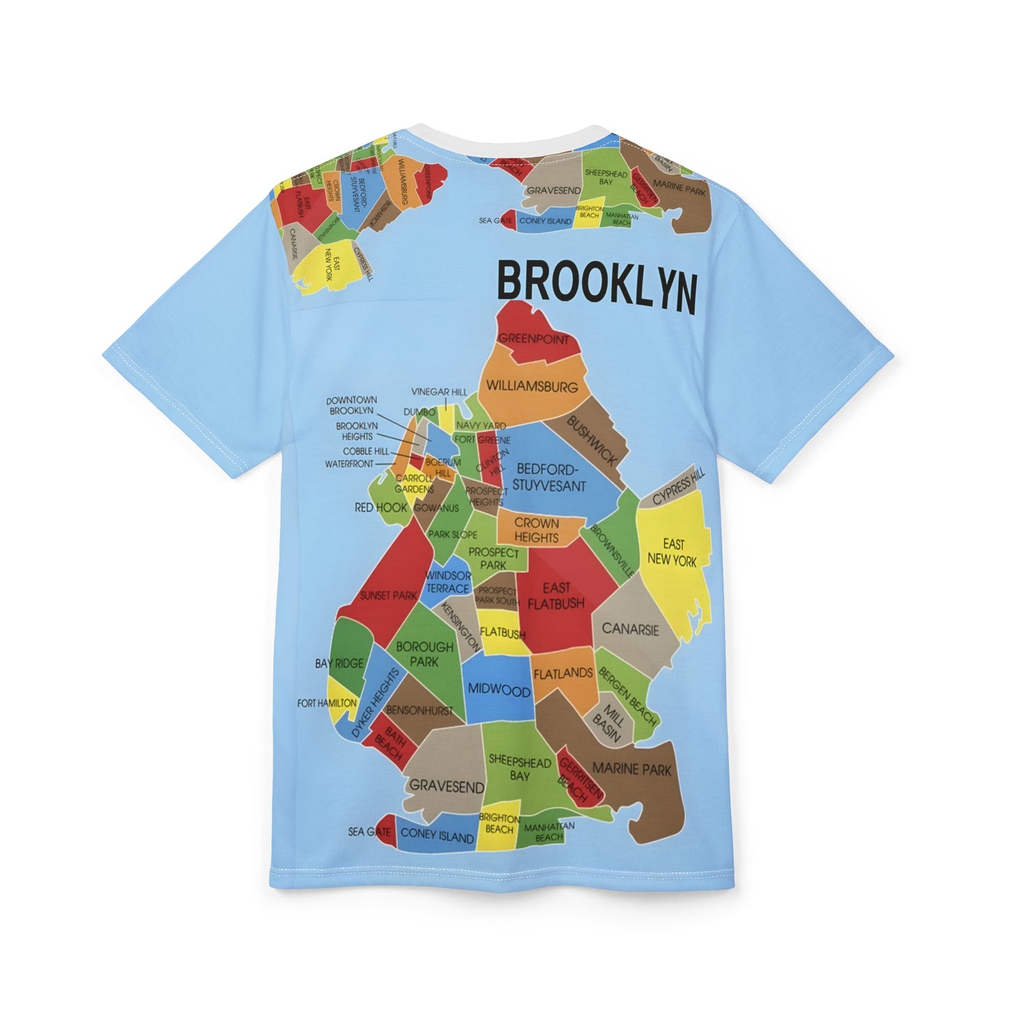 Brooklyn Map T-Shirt | Urban Streetwear for Men & Women | NYC Streetwear Shirt | T-shirts for Brooklyn locals and NYC enthusiasts |
