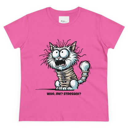 Funny Stress Relief T-Shirt for Women | Anti-Stress Cotton Tee | Relax & Unwind Women's Tee | Humorous Stress Relief Tee